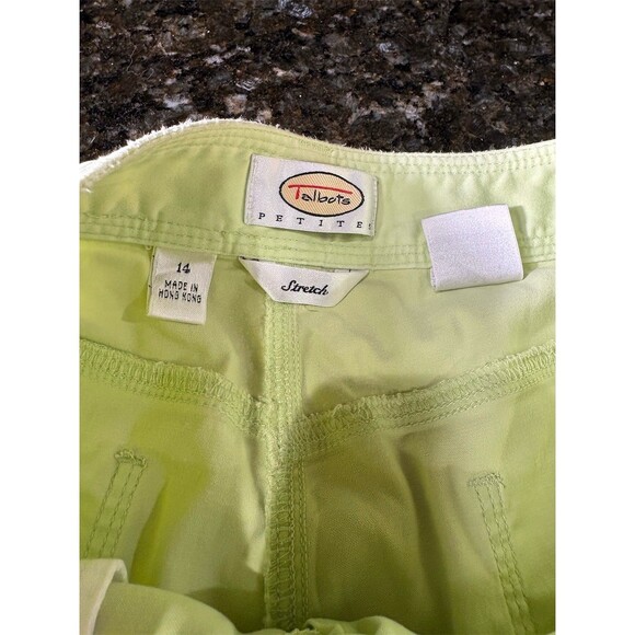 Talbots Petites Cargo Shorts Lot of 3 Womens Size 14P Coral Green Gray - Picture 7 of 11
